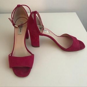 L.K. Bennett block suede sandal